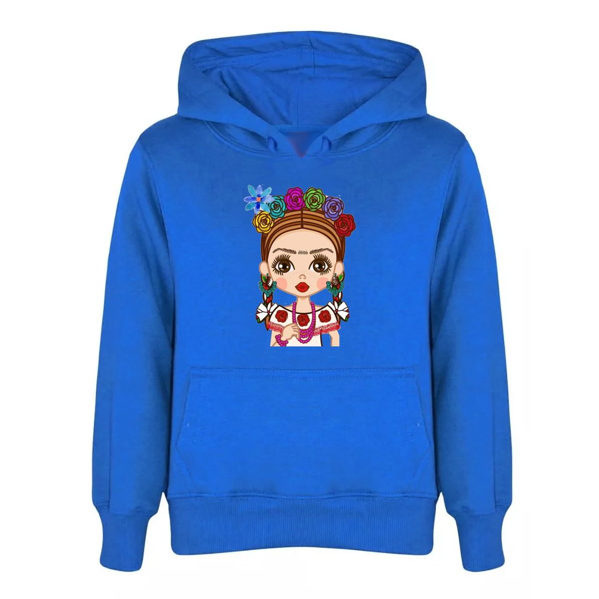 GENERICO - POLERON CANGURO - NIÑA FLORES