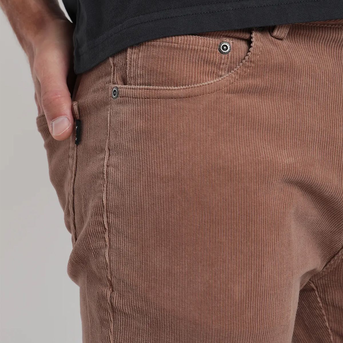 FROENS - Pantalón hombre Cotelé café - Algodón orgánico