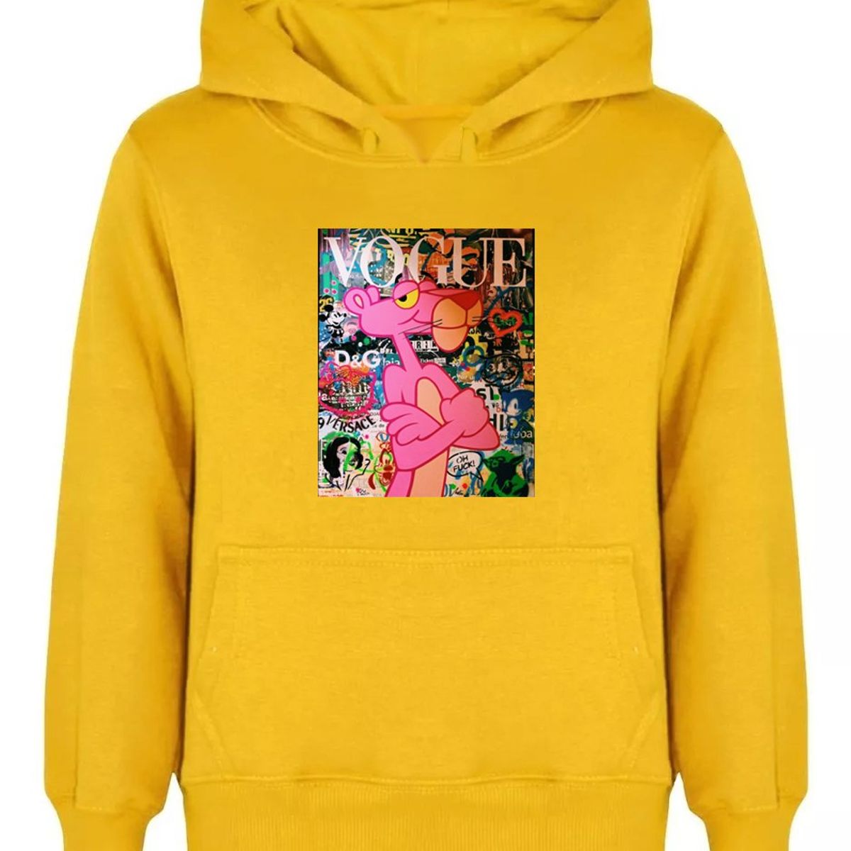 ESTILO DECORARTE - POLERON CANGURO - PANTERA ROSA