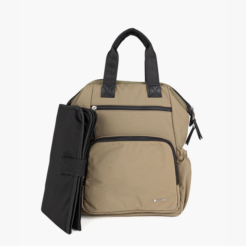 LOUNGE - Mochila Mujer Verde Musgo Maternal