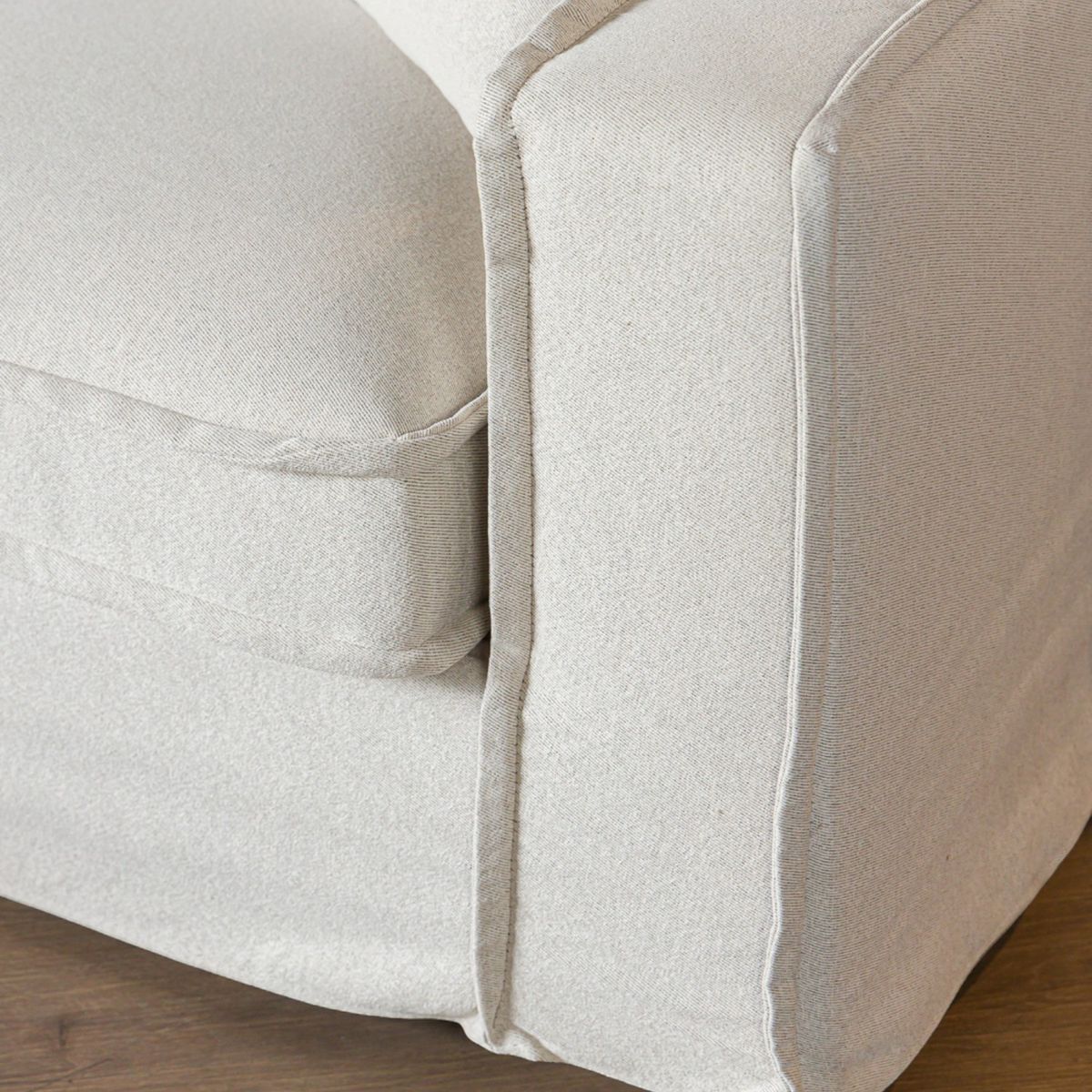 AMOBLE - Sofa Sven Seccional Beige M Amoblé