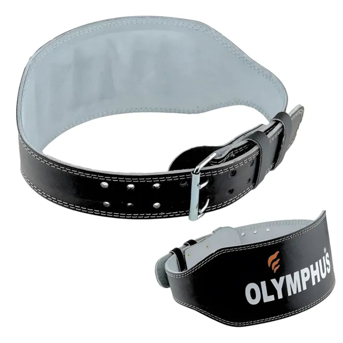 OLYMPHUS - Cinturon Para Levantamiento De Pesas Cuero Para Gym