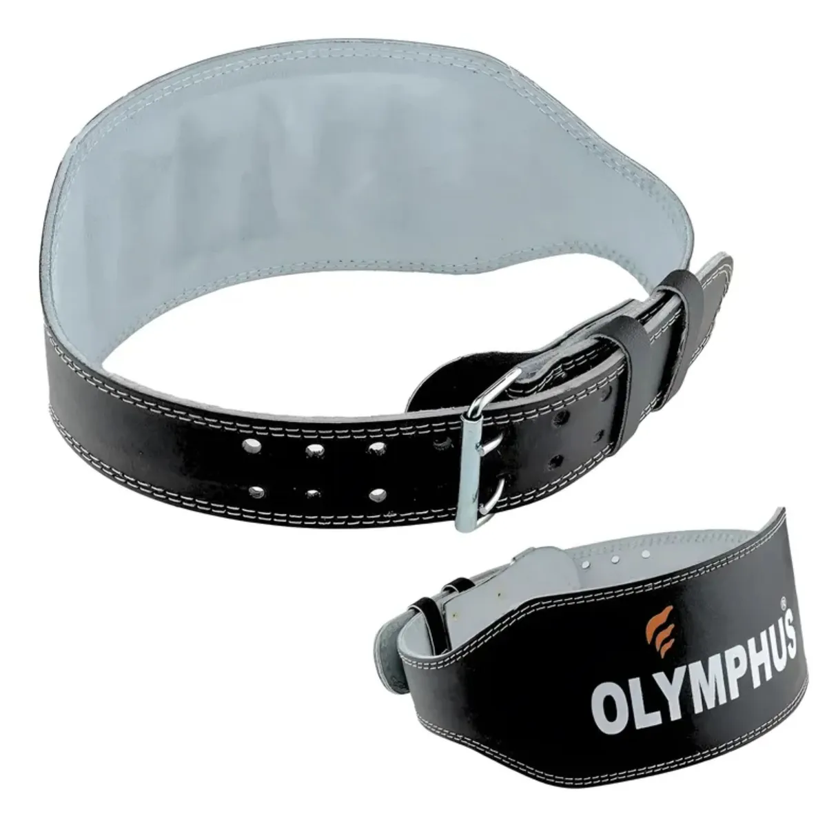 OLYMPHUS - Cinturon Para Levantamiento De Pesas Cuero Para Gym