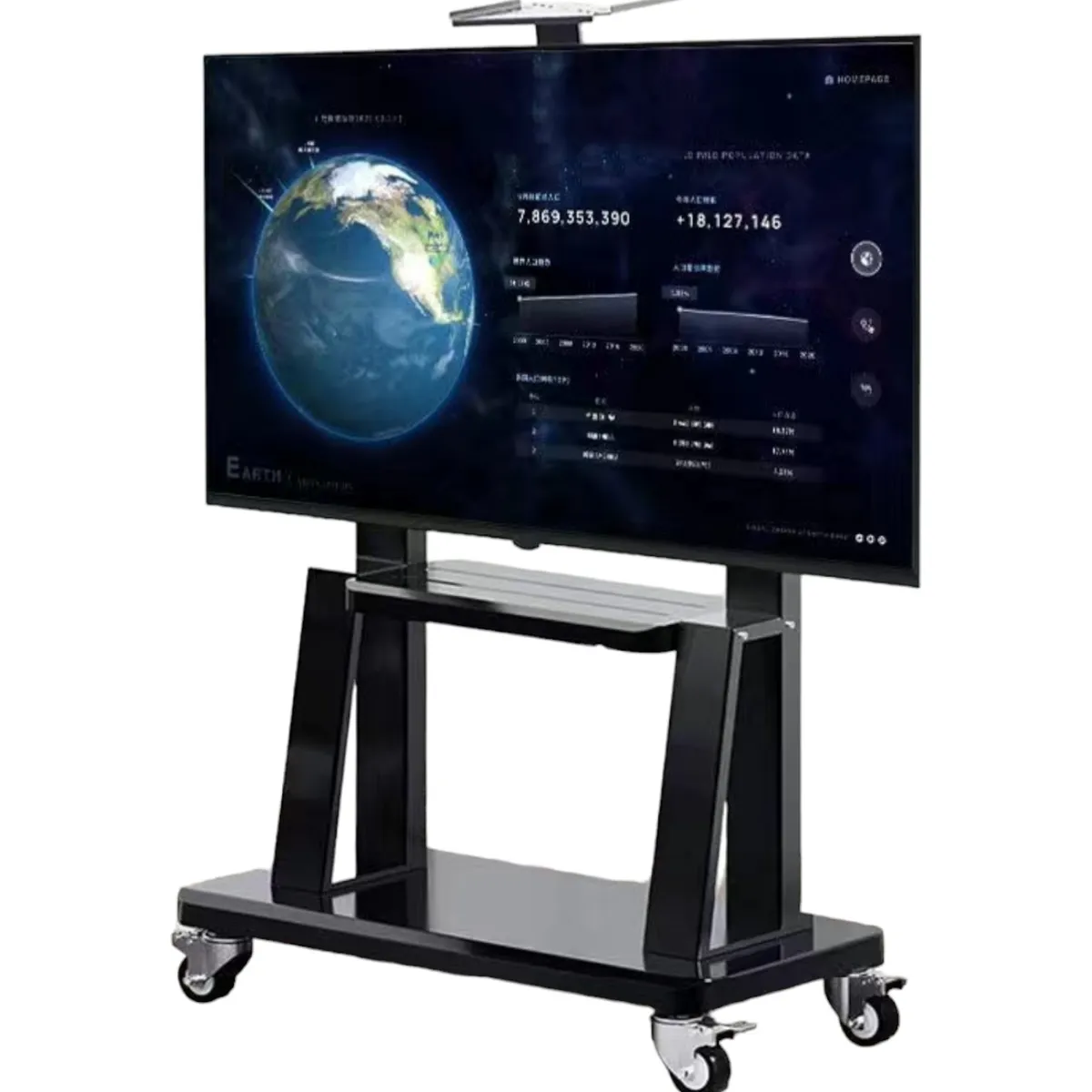 LUBABYCAS - Soporte TV Rack Pedestal 32”-75” Con Ruedas By LuBabycas