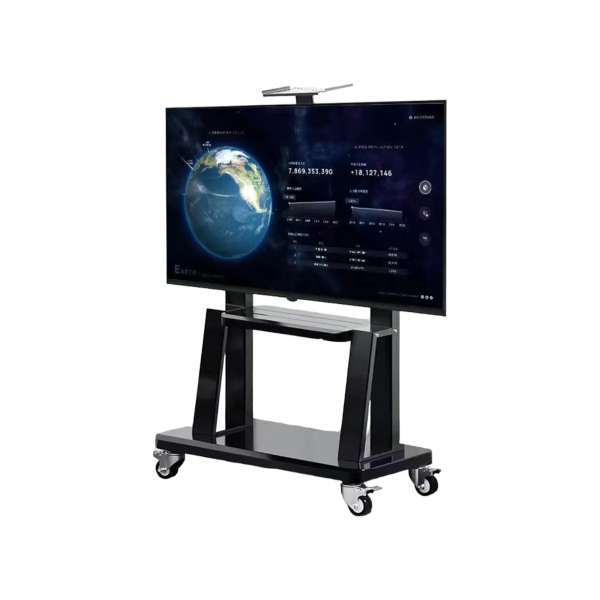 LUBABYCAS - Soporte TV Rack Pedestal 32”-75” Con Ruedas By LuBabycas