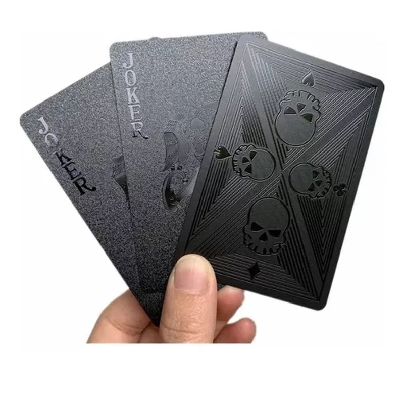 GENERICO - Set De 54 Cartas Doradas Plastificadas Impermeables Poker