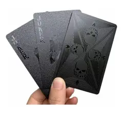 GENERICO - Set De 54 Cartas Doradas Plastificadas Impermeables Poker