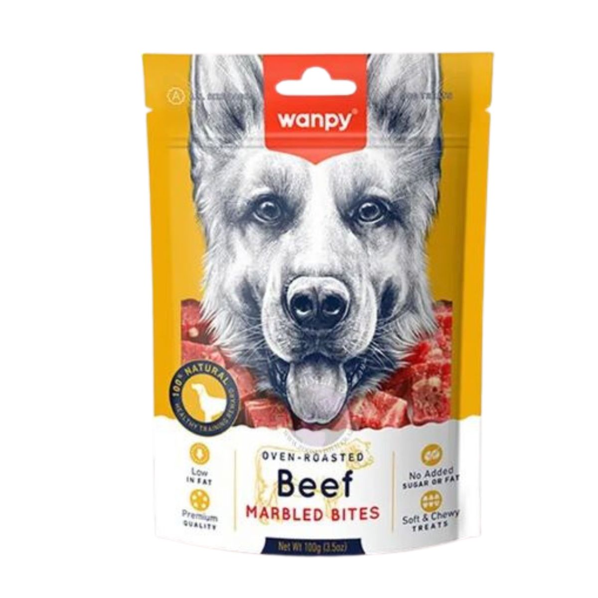 GENERICO - Wanpy Beef Marbled Bites para Perro 100 gr vcto 04/08/2026
