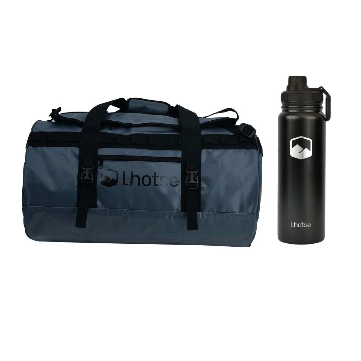 LHOTSE - Pack Bolso Impermeable 60LT Navy+ Botella Coihue Lhotse