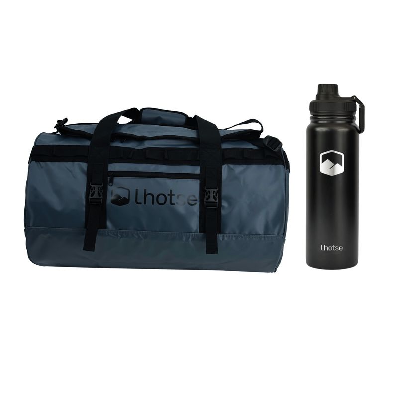 LHOTSE - Pack Bolso Impermeable 60LT Navy+ Botella Coihue Lhotse