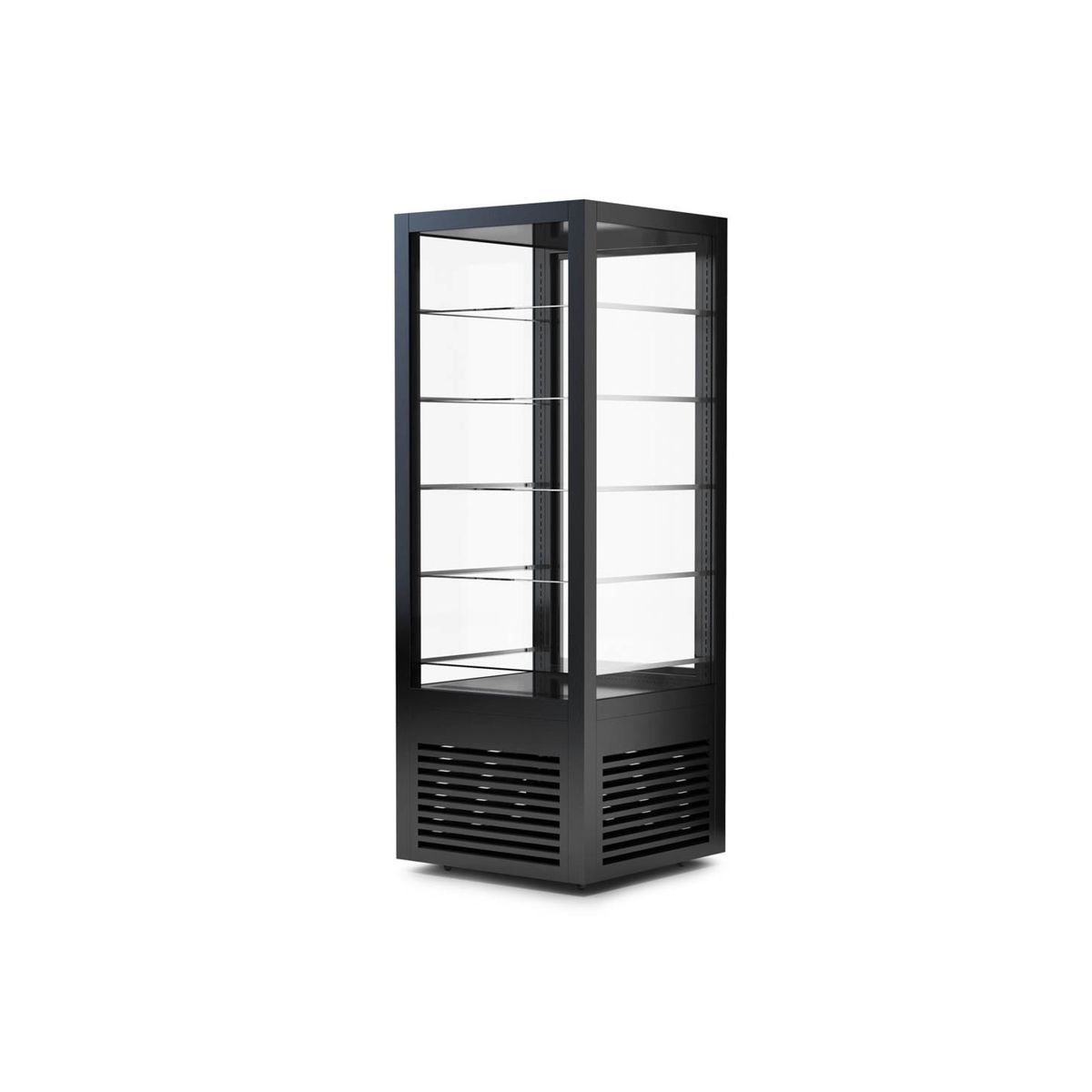 IMAHE - VITRINA VERTICAL NEGRA LED 400 LTS NORKALT IMAHE