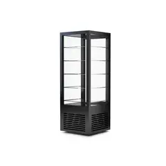 IMAHE - VITRINA VERTICAL NEGRA LED 400 LTS NORKALT