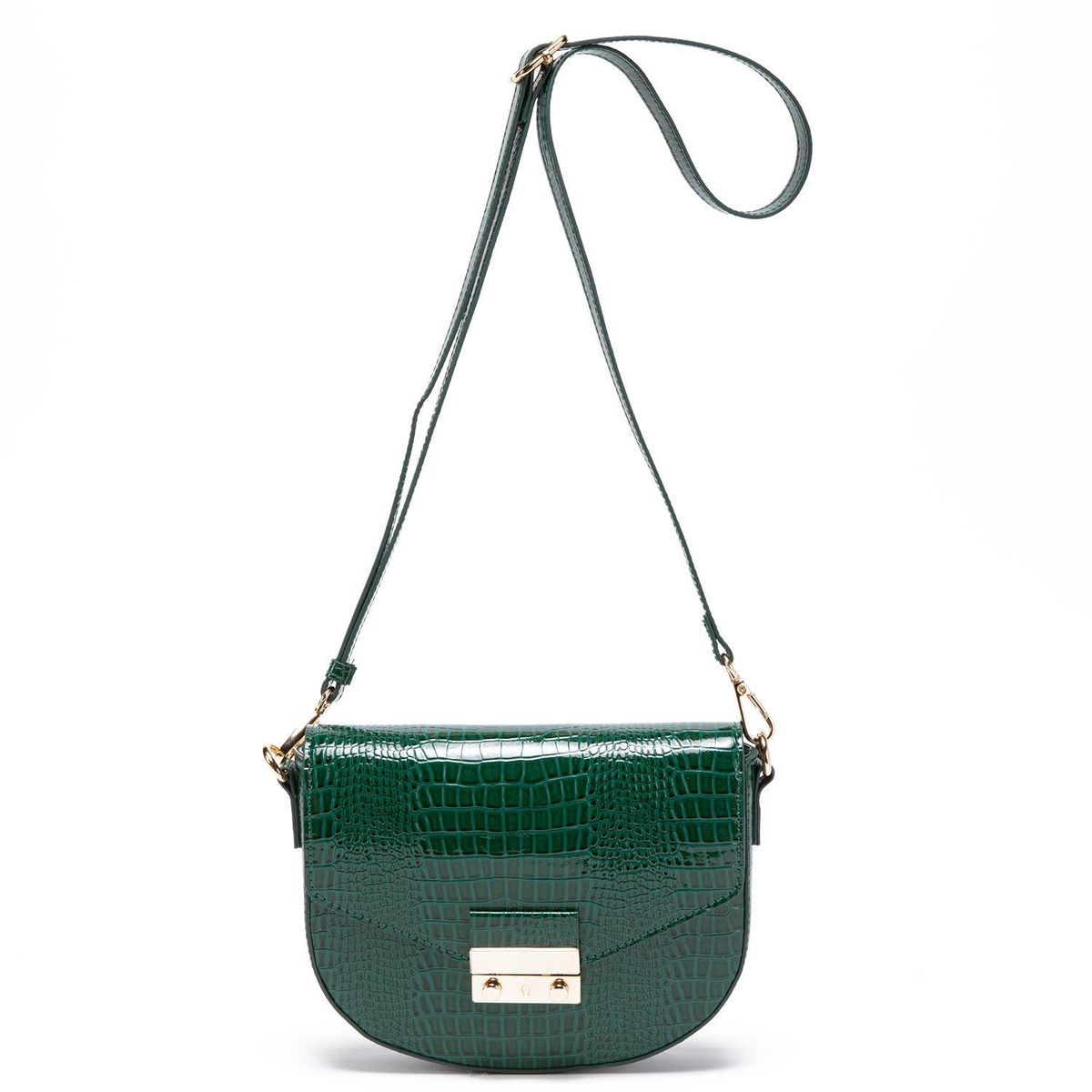 GACEL - Cartera - Mujer - Retro con Tapa - Gacel - Verde Oscuro
