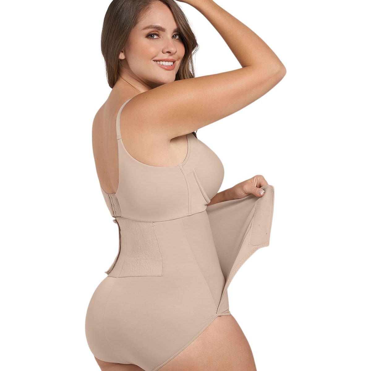 LEONISA - Calzón faja postparto con mayor cubrimiento de abdomen 012885 Beige