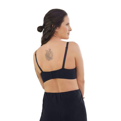 Imagen 2 del producto Sostén de lactancia sin arco (barba) con tecnología antibacterial 91015 Negro