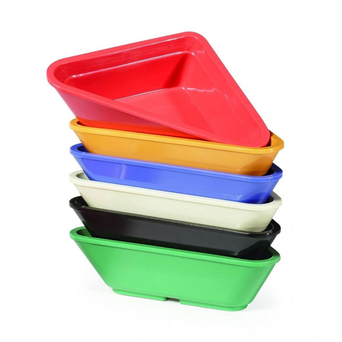 IMAHE - Set De 6 RAMEKIN TRIANGULAR MELAMINA AZUL 60 ml IMAHE