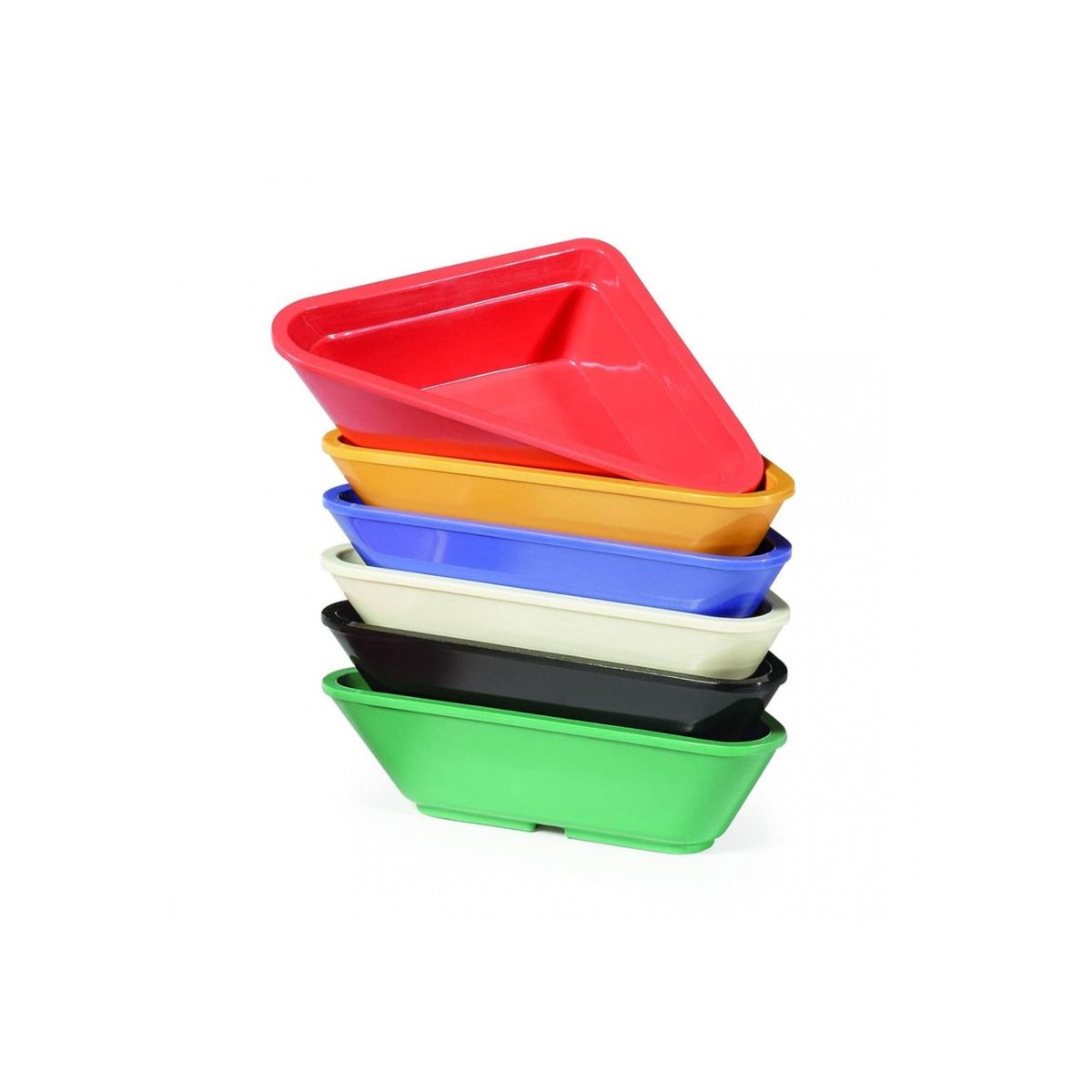 IMAHE - Set De 6 RAMEKIN TRIANGULAR MELAMINA AZUL 60 ml IMAHE