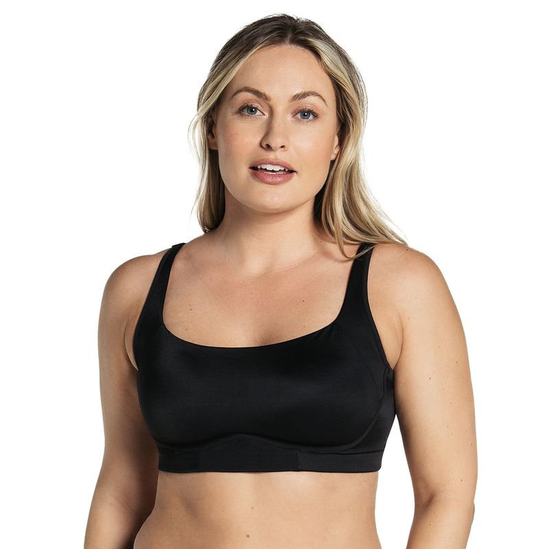 LEONISA - Sostén sin arco ultracómodo de alto soporte y cubrimiento Everyday Bra 091054 Negro