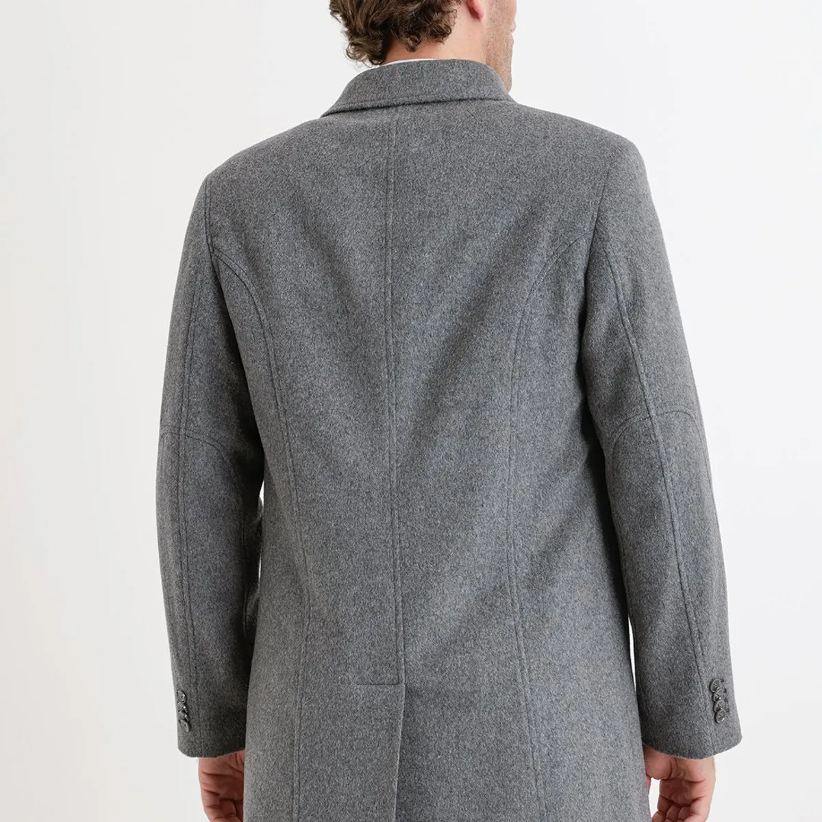 TRIAL - Abrigo hombre formal gris
