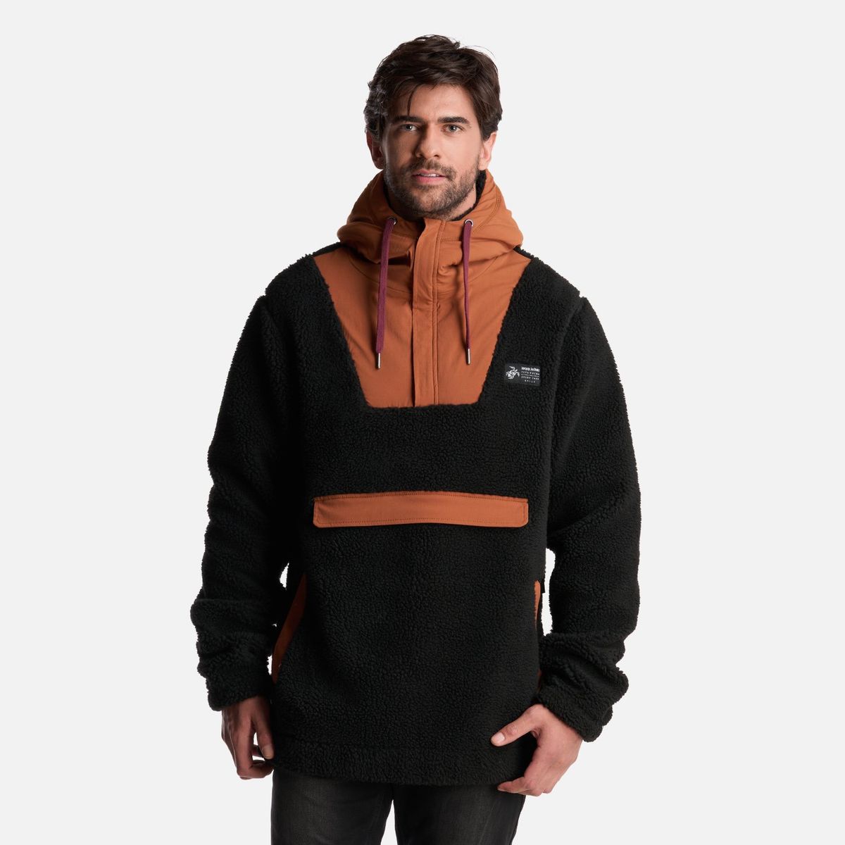 HAKA HONU - Poleron Hombre Chi-Porrito Negro Haka Honu