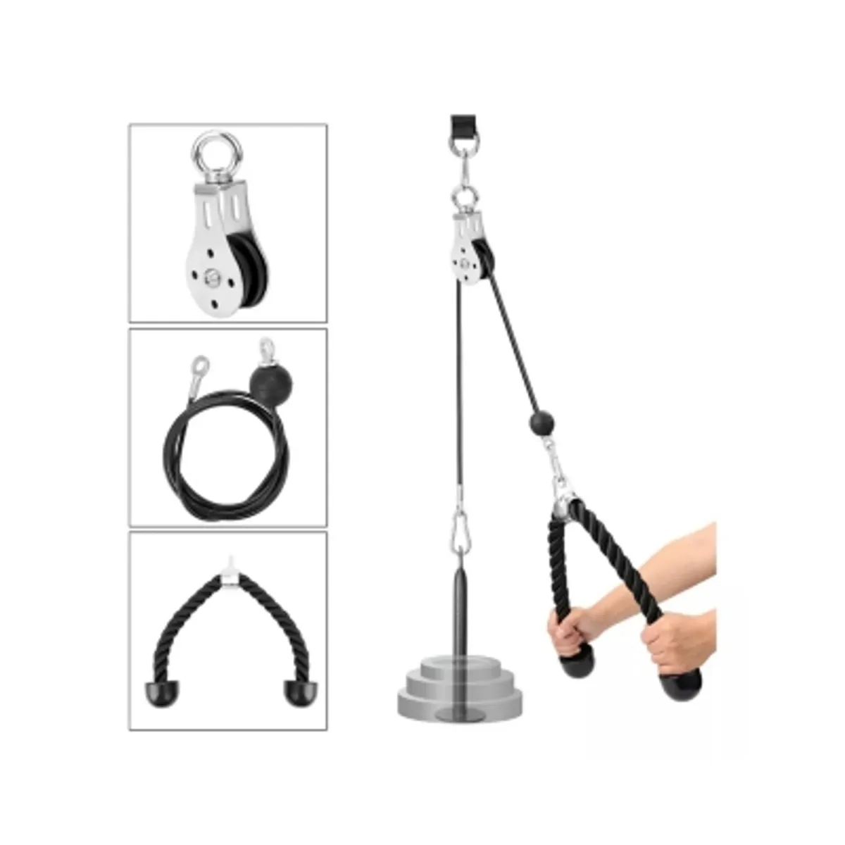 GENERICO - Kit Polea Levantamiento Peso Gimnasio En Casa Triceps