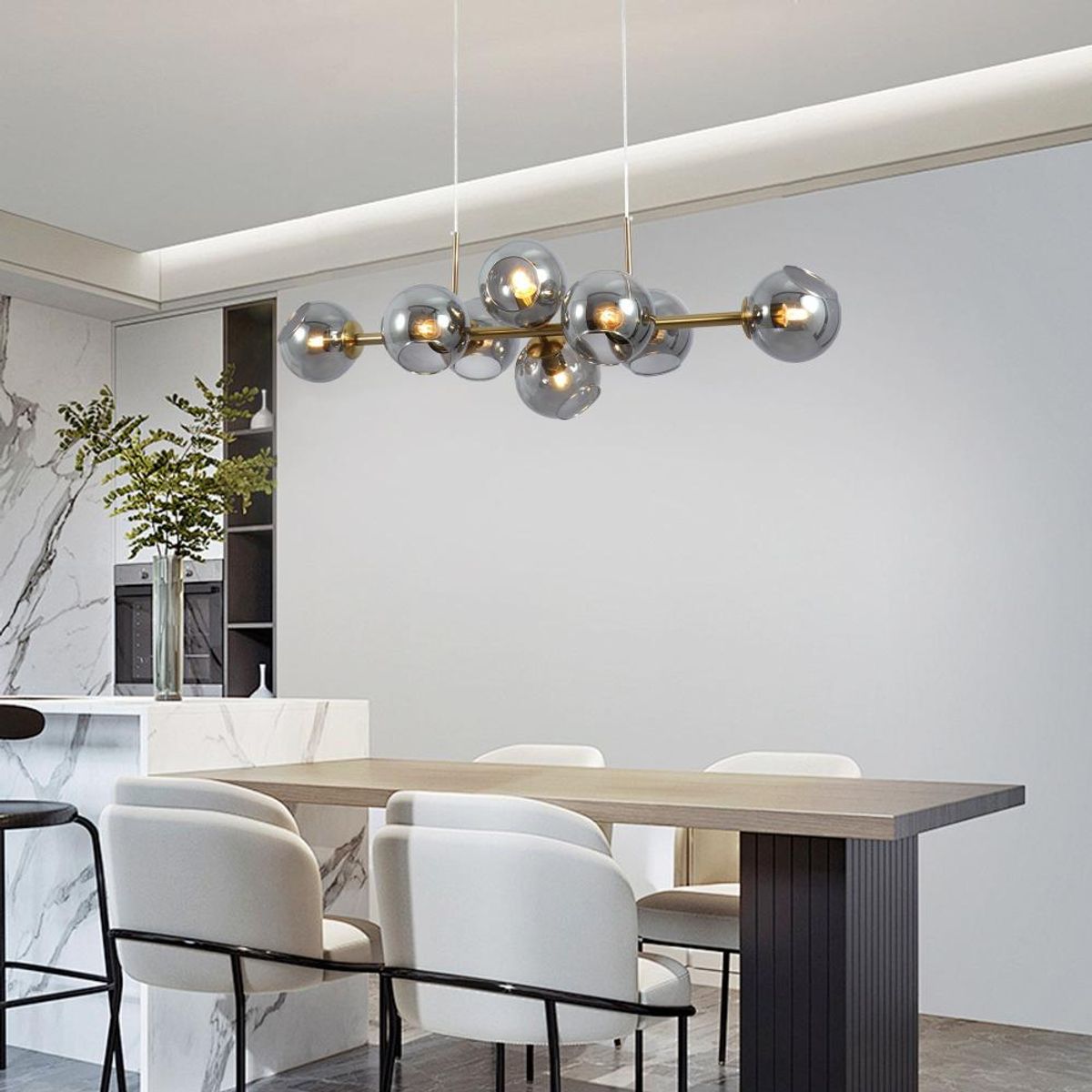 BOSCO - LAMPARA COLGANTE MAGNUS CRISTAL AHUMADO BOSCO