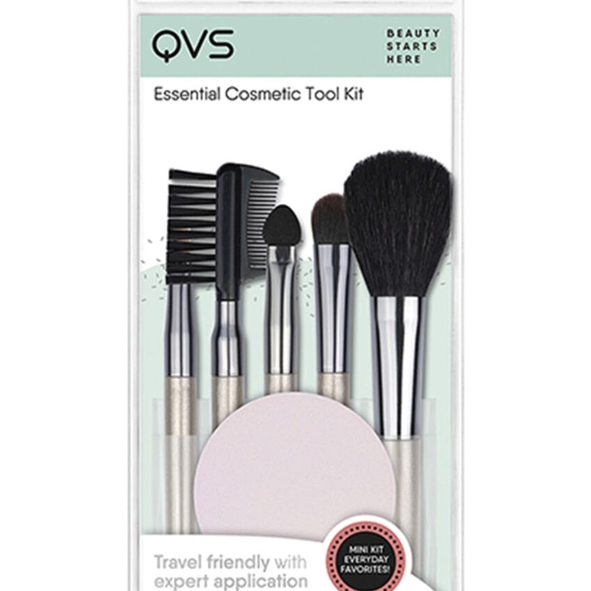 QVS - Set Esenciales Maquillaje Con Esponja