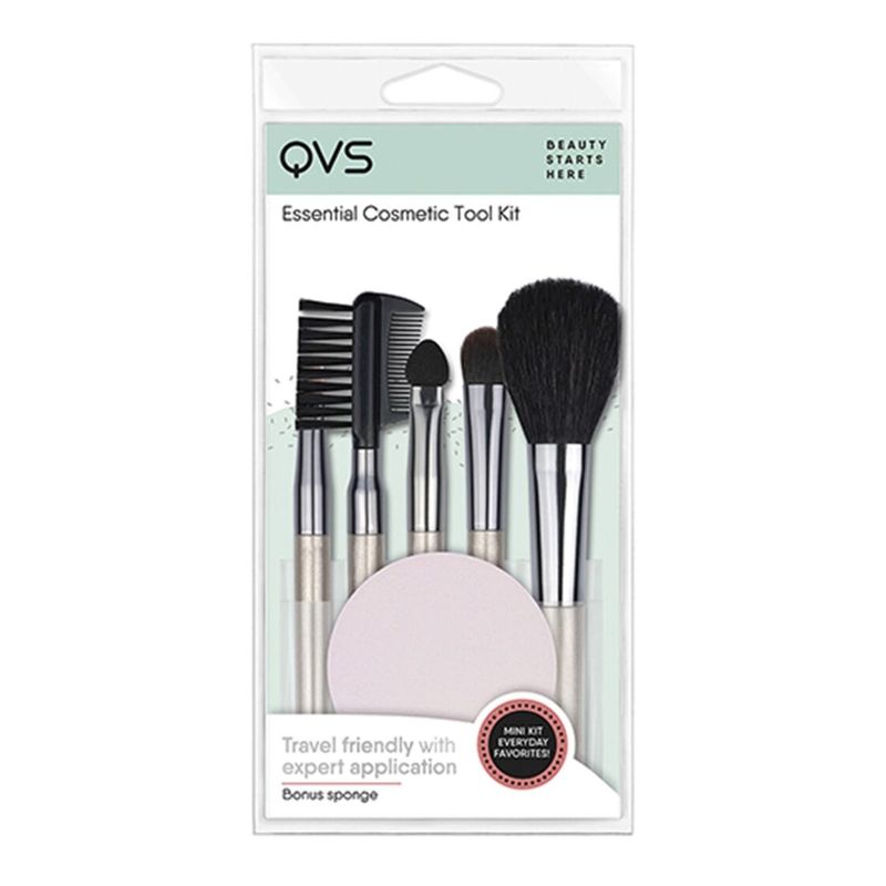 QVS - Set Esenciales Maquillaje Con Esponja