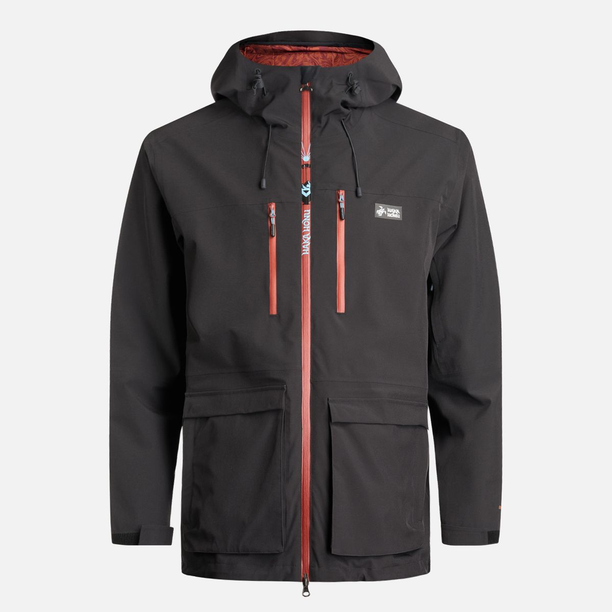 HAKA HONU - Chaqueta Hombre Viento Blanco Negro Haka Honu