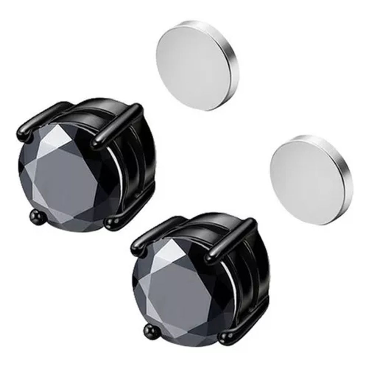 GENERICO - Aros Piercing Magneticos Acero Hombre Mujer Vintage Imán