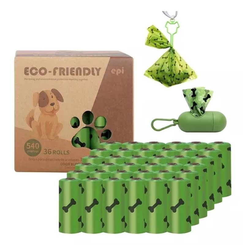 GENERICO - Bolsas De Caca Para Perro Biodegradables 36 Rollos 540bolsas