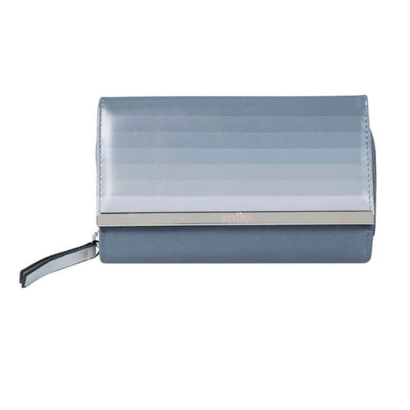 TOTTO - Billetera Con Porta Tarjetas Gris Mujer Totto