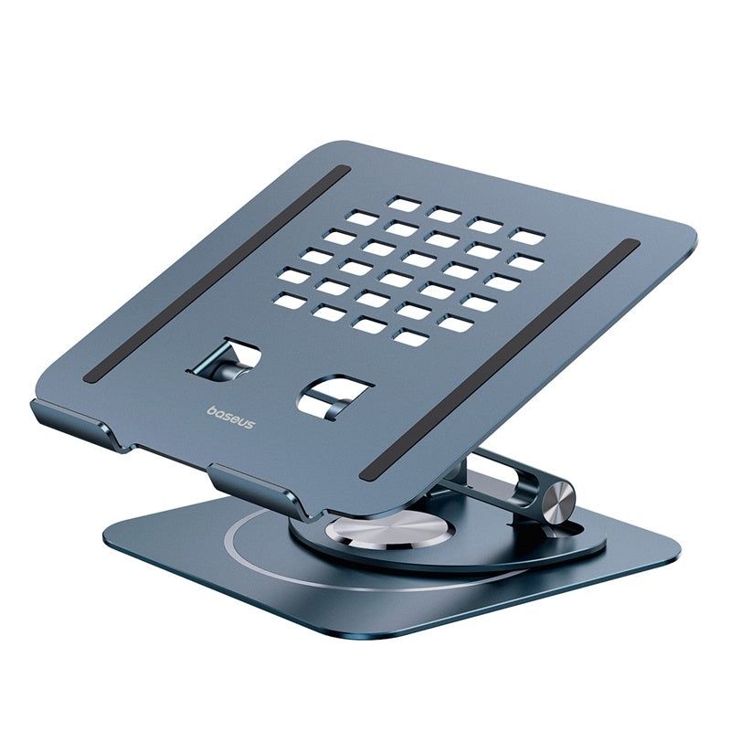 BASEUS - Soporte Notebook Baseus Plegable Giratorio 360° Aluminio Gris
