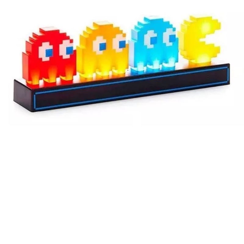 GENERICO - Pacman Lampara Luz Nocturna Control Sonido Usb