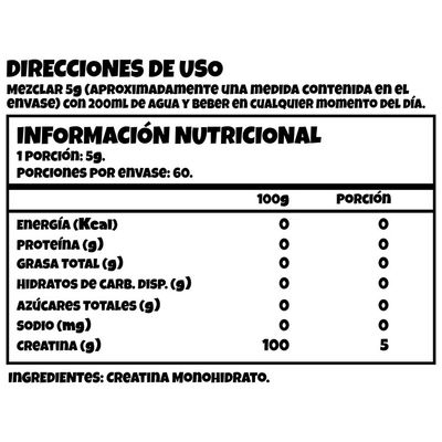 Imagen 2 del producto Pack 2 Creatina Monohidratada 5g 60sv C/u - BodyBunny