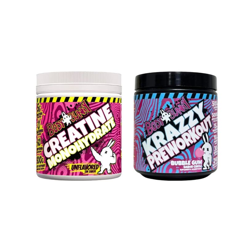 BODY BUNNY - Pack Creatina 300gr + Pre-entreno Krazzy 24ogr - BodyBunny