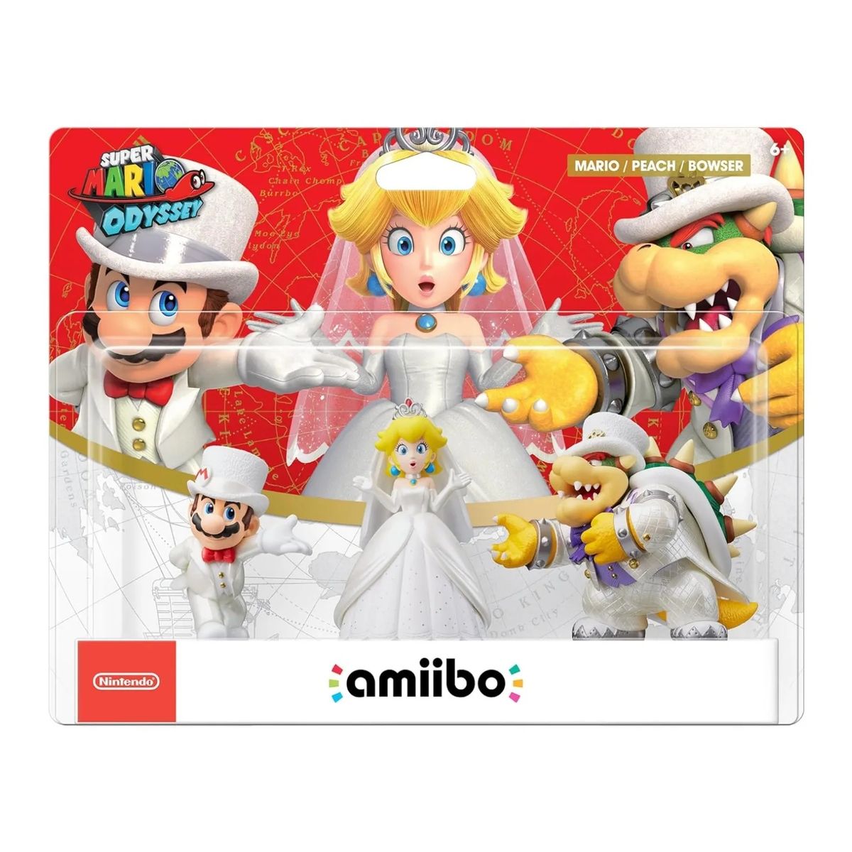 NINTENDO - Amiibo Super Mario Odyssey Mario Peach Bowser Wedding Outfit