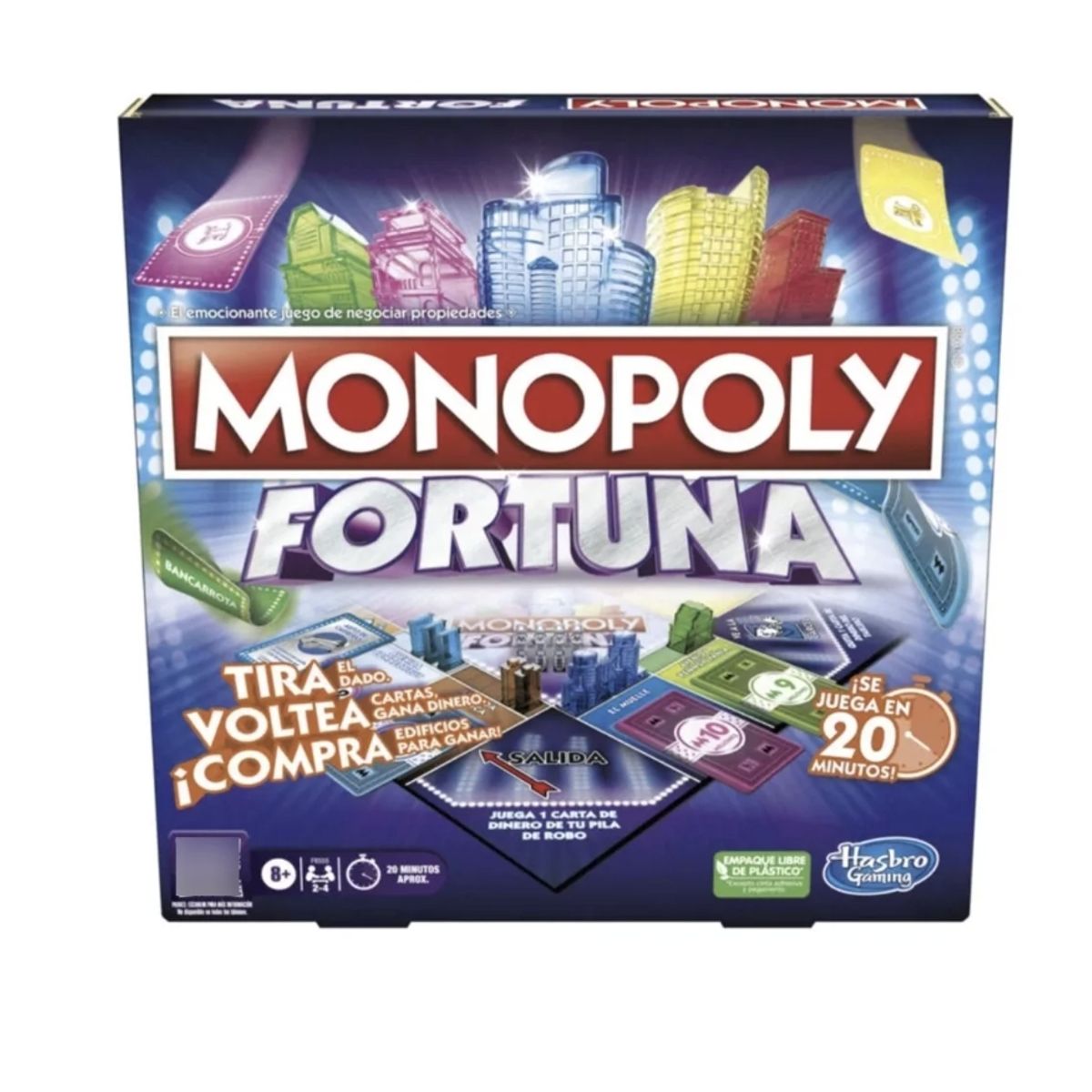 MONOPOLY - Monopoly Fortuna - Chance - Juego Mesa - Español