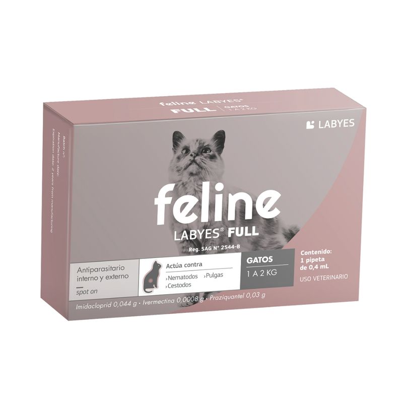 AGROVET - Feline Full Antiparasitario Gatos 1-2 kg 
