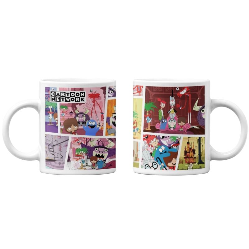 SM - Tazones tazas blancas Cartoon Network Mansion Foster Amigos SM