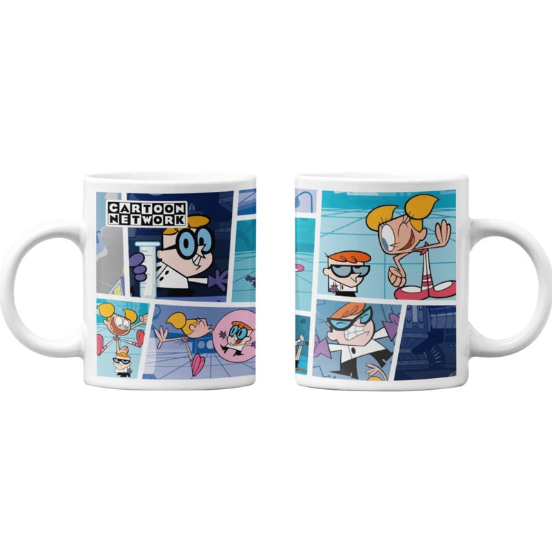 SM - Tazones tazas blancas Cartoon Network Laboratorio de Dexter - Blanco