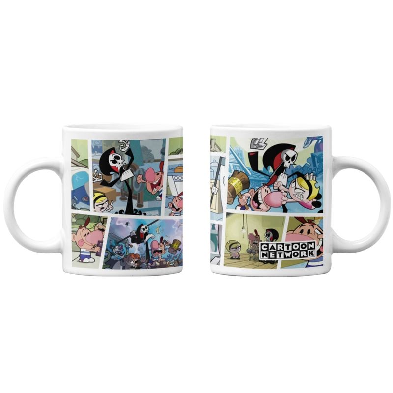 SM - Tazones tazas blancas Cartoon Network Billy y Mandy SM