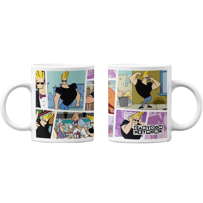 SM - Tazones tazas blancas Cartoon Network Jhonny Bravo SM