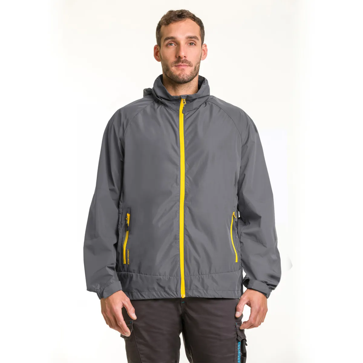 HARDWORK - Cortaviento HW Vent Hombre Carbon Grey