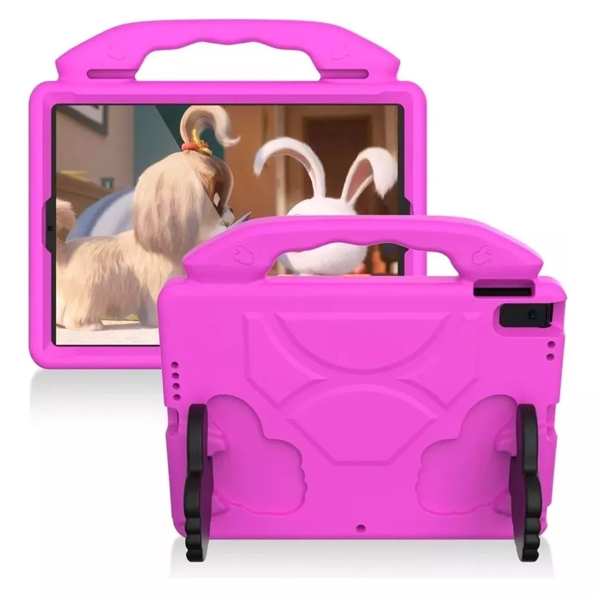 GENERICO - Carcasa Niños Anti-golpes Para iPad 10.2 FUCSIA