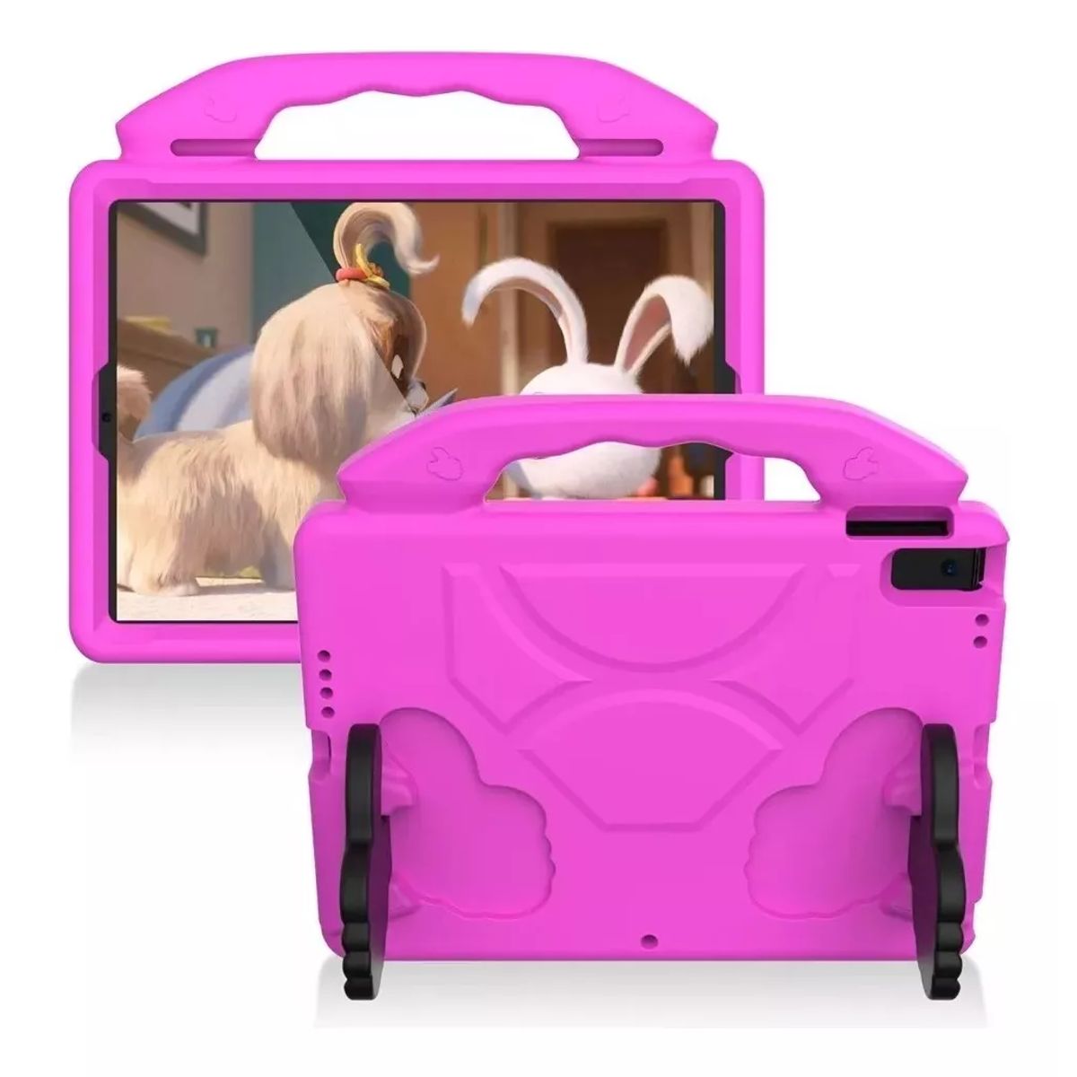 GENERICO - Carcasa Niños Anti-golpes Para iPad 10.2 FUCSIA