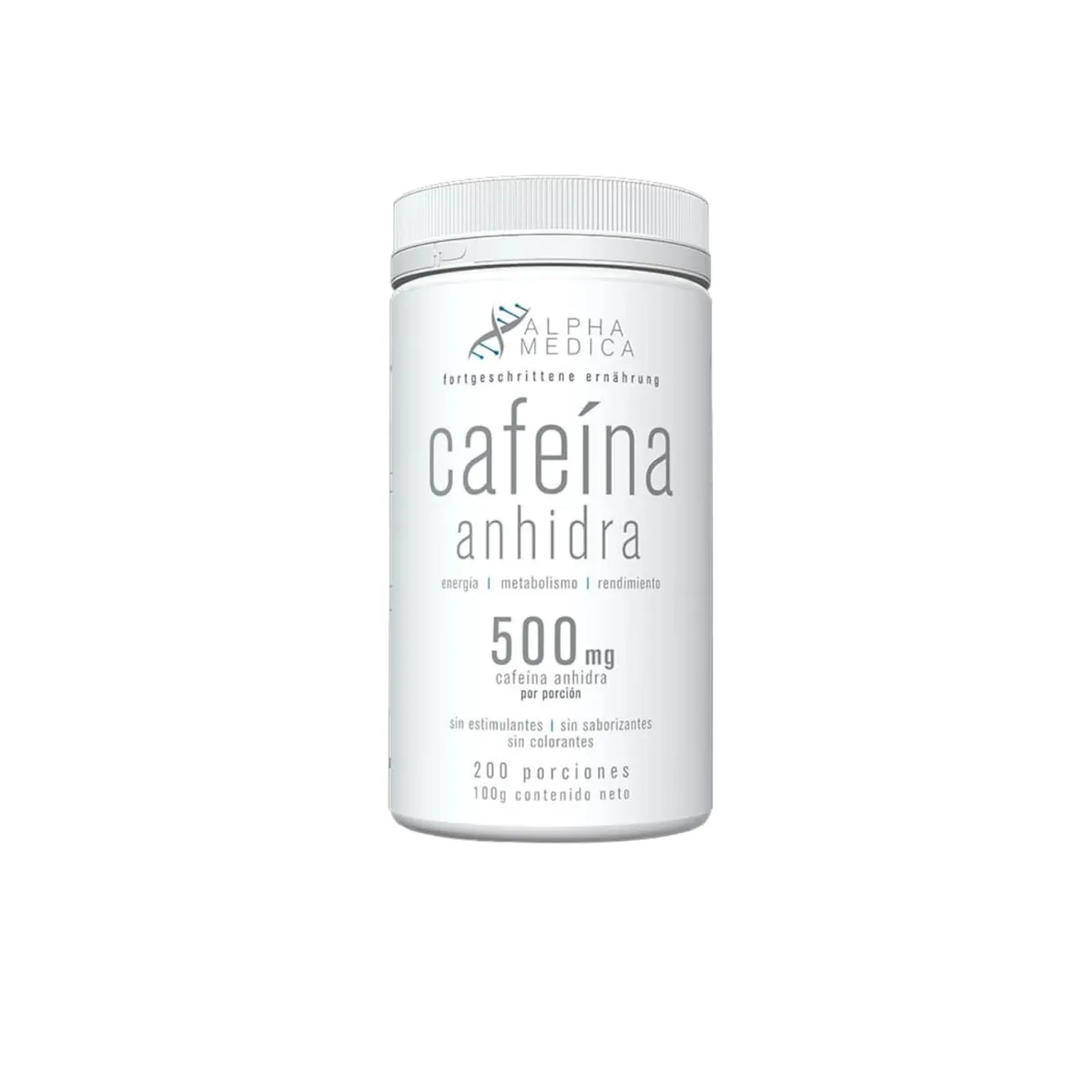 ALPHAMEDICA - CAFEINA ANHIDRA 100GR - ALPHA MEDICA