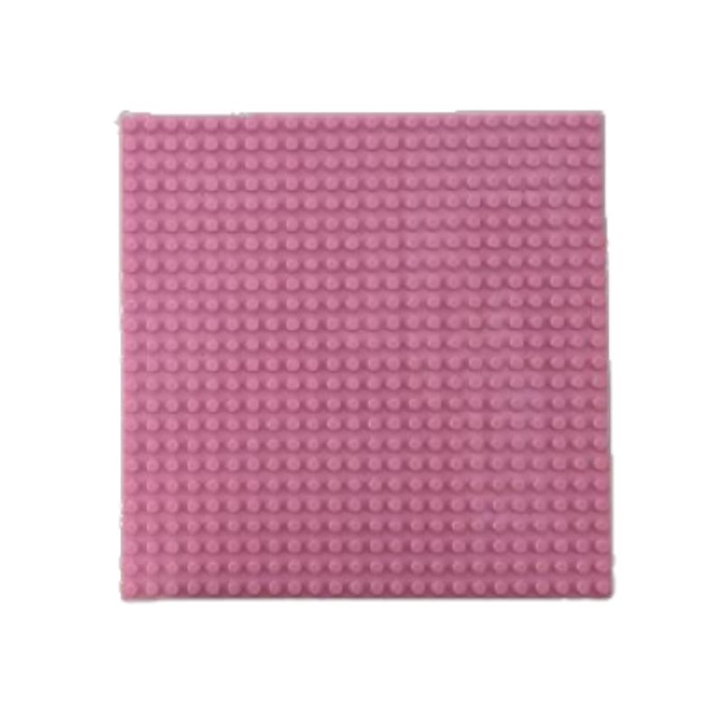 GENERICO - Placa Base Compatible Con Lego 20 Cms. 24 X 24 Puntos Rosado