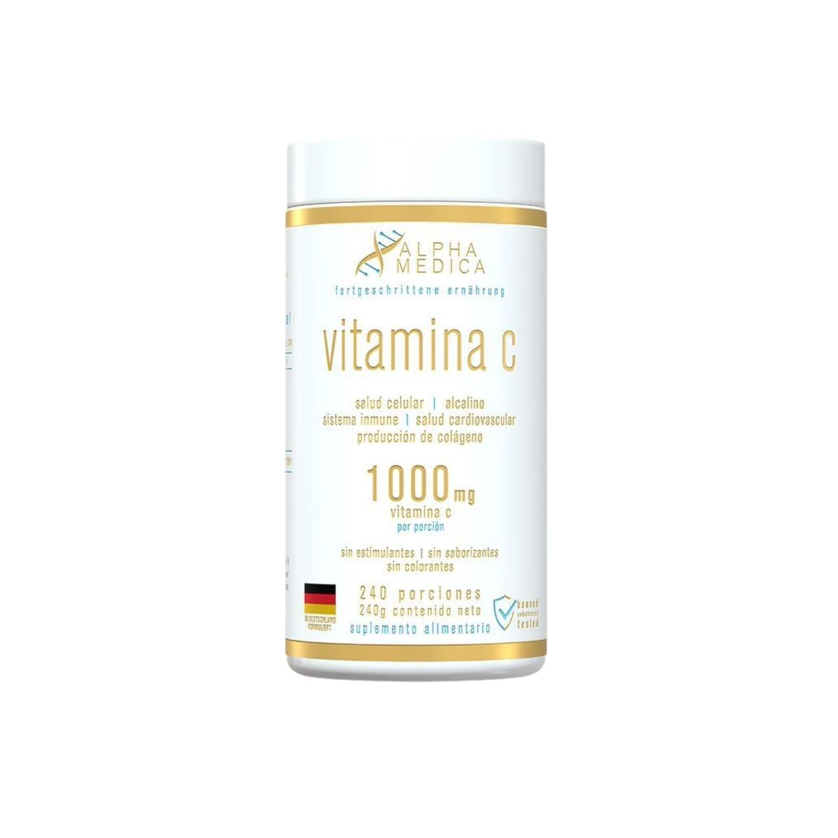 ALPHAMEDICA - VITAMINA C 1000MG 240GR - ALPHA MEDICA