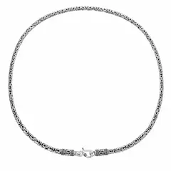 JOYAS MYTOKE - Cadena Hombre Camino Inca Bizantina 60cm Plata 925